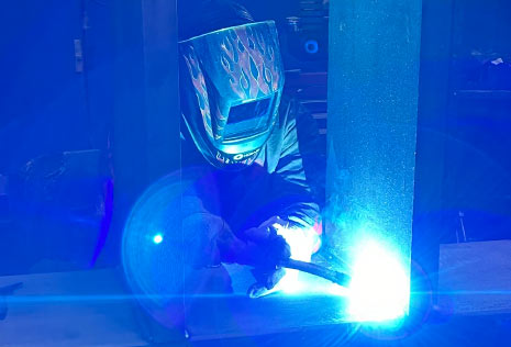 Guy welding